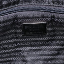 PRADA Shoulder Bag Nylon Black Silver Auth 174544-18