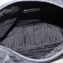 PRADA Shoulder Bag Nylon Black Silver Auth 174544-19