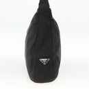 PRADA Shoulder Bag Nylon Black Silver Auth 174544-4
