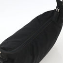PRADA Shoulder Bag Nylon Black Silver Auth 174544-6