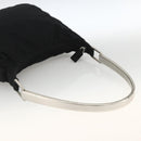 PRADA Shoulder Bag Nylon Black Silver Auth 174544-7