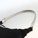 PRADA Shoulder Bag Nylon Black Silver Auth 174544-8