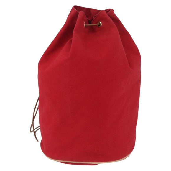 HERMES Tasche Porosion Mimill PM Umhängetasche Baumwolle Rot Original 174545