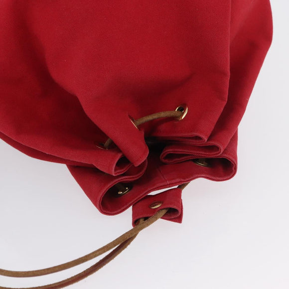 HERMES Tasche Porosion Mimill PM Umhängetasche Baumwolle Rot Original 174545