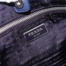 PRADA Tote Bag Nylon Leather Light Blue Silver Auth 174547-17