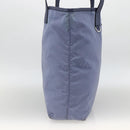 PRADA Tote Bag Nylon Leather Light Blue Silver Auth 174547-3