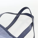 PRADA Tote Bag Nylon Leather Light Blue Silver Auth 174547-8