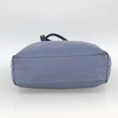 PRADA Tote Bag Nylon Leather Light Blue Silver Auth 174547-5