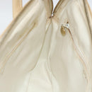 CHANEL Handtas Kaviaarleer Crème Goud CC Auth 174548-18