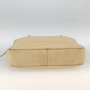 CHANEL Handtas Kaviaarleer Crème Goud CC Auth 174548-9