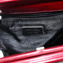 PRADA Hand Bag Leather Bordeaux Auth 174549-16