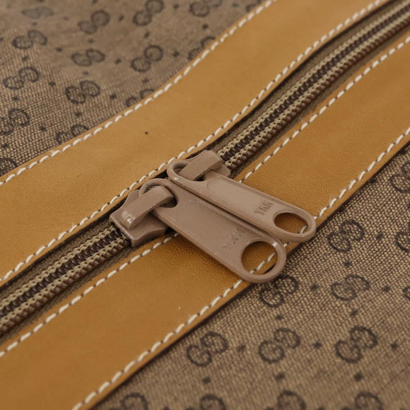GUCCI Micro GG Supreme Web Sherry Line Bag PVC Beige 012 904 0282 Auth 174550