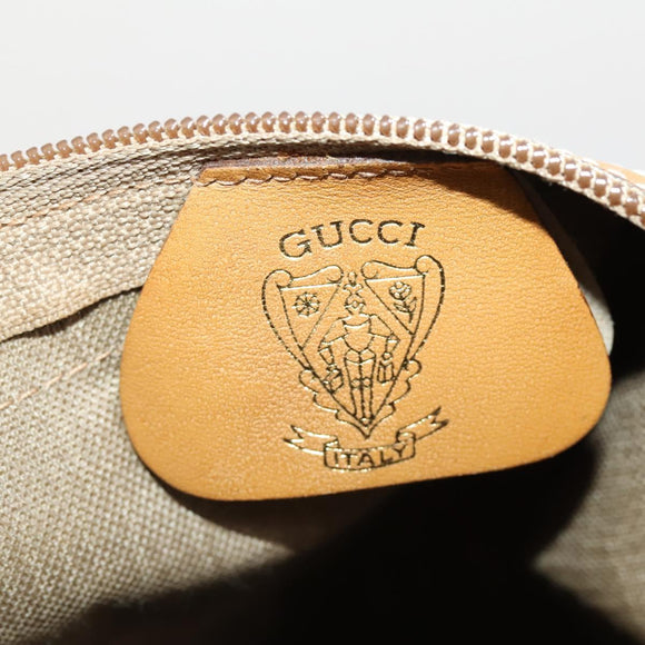 GUCCI Micro GG Supreme Web Sherry Line Bag PVC Beige 012 904 0282 Auth 174550