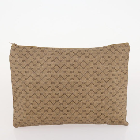 GUCCI Micro GG Supreme Web Sherry Line Bag PVC Beige 012 904 0282 Auth 174550