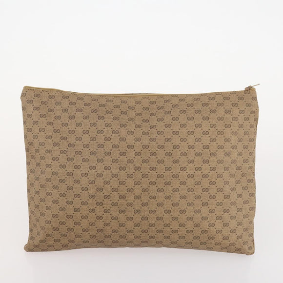 GUCCI Micro GG Supreme Web Sherry Line Bag PVC Beige 012 904 0282 Auth 174550
