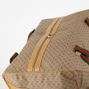 GUCCI Micro GG Supreme Web Sherry Line Bag PVC Beige 012 904 0282 Auth 174550-6