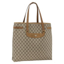 GUCCI GG Supreme Tote Bag PVC Beige Gold 39 02 061 Auth 174551-1