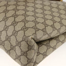 GUCCI GG Supreme Tote Bag PVC Beige Gold 39 02 061 Auth 174551-12