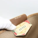 GUCCI GG Supreme Tote Bag PVC Beige Gold 39 02 061 Auth 174551-18