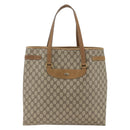 GUCCI GG Supreme Tote Bag PVC Beige Gold 39 02 061 Auth 174551-2