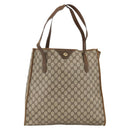 GUCCI GG Supreme Tote Bag PVC Beige 92 02 998 Auth 174552-13