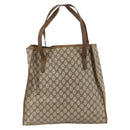 GUCCI GG Supreme Tote Bag PVC Beige 92 02 998 Auth 174552-2