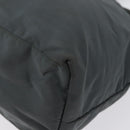 PRADA Tote Bag Nylon Gray Gold Auth 174553-14