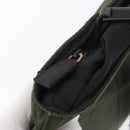 PRADA Plastic Chain Tote Bag Nylon Khaki Silver Auth 174554-10
