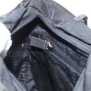 PRADA Plastic Chain Tote Bag Nylon Khaki Silver Auth 174554-21
