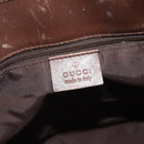 GUCCI GG Canvas Tote Bag Brown Gold 002 1099 Auth 174556-14