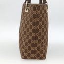 GUCCI GG Canvas Tote Bag Brown Gold 002 1099 Auth 174556-5