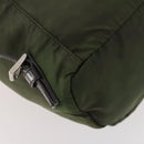 PRADA Backpack Nylon Green Silver Auth 174558-17