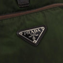 PRADA Backpack Nylon Green Silver Auth 174558-18