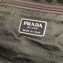 PRADA Backpack Nylon Green Silver Auth 174558-23
