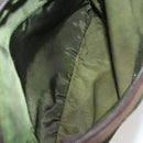 PRADA Backpack Nylon Green Silver Auth 174558-27
