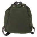 PRADA Backpack Nylon Green Silver Auth 174558-2