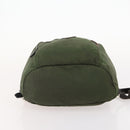 PRADA Backpack Nylon Green Silver Auth 174558-5