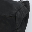 PRADA Tote Bag Nylon Black Silver Auth 174561-8