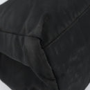 PRADA Tote Bag Nylon Black Silver Auth 174561-15