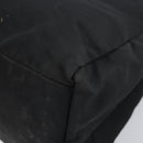PRADA Tote Bag Nylon Black Silver Auth 174561-16