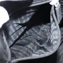PRADA Tote Bag Nylon Black Silver Auth 174561-22