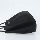 PRADA Tote Bag Nylon Black Silver Auth 174561-4
