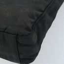 PRADA Tote Bag Nylon Black Silver Auth 174562-8