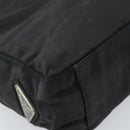PRADA Tote Bag Nylon Black Silver Auth 174562-15