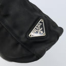 PRADA Tote Bag Nylon Black Silver Auth 174562-18