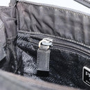 PRADA Tote Bag Nylon Black Silver Auth 174562-22
