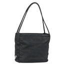 PRADA Tote Bag Nylon Black Silver Auth 174562-1
