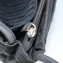 PRADA Tote Bag Nylon Black Silver Auth 174562-10