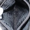 PRADA Tote Bag Nylon Black Silver Auth 174562-24
