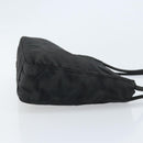 PRADA Tote Bag Nylon Black Silver Auth 174562-3